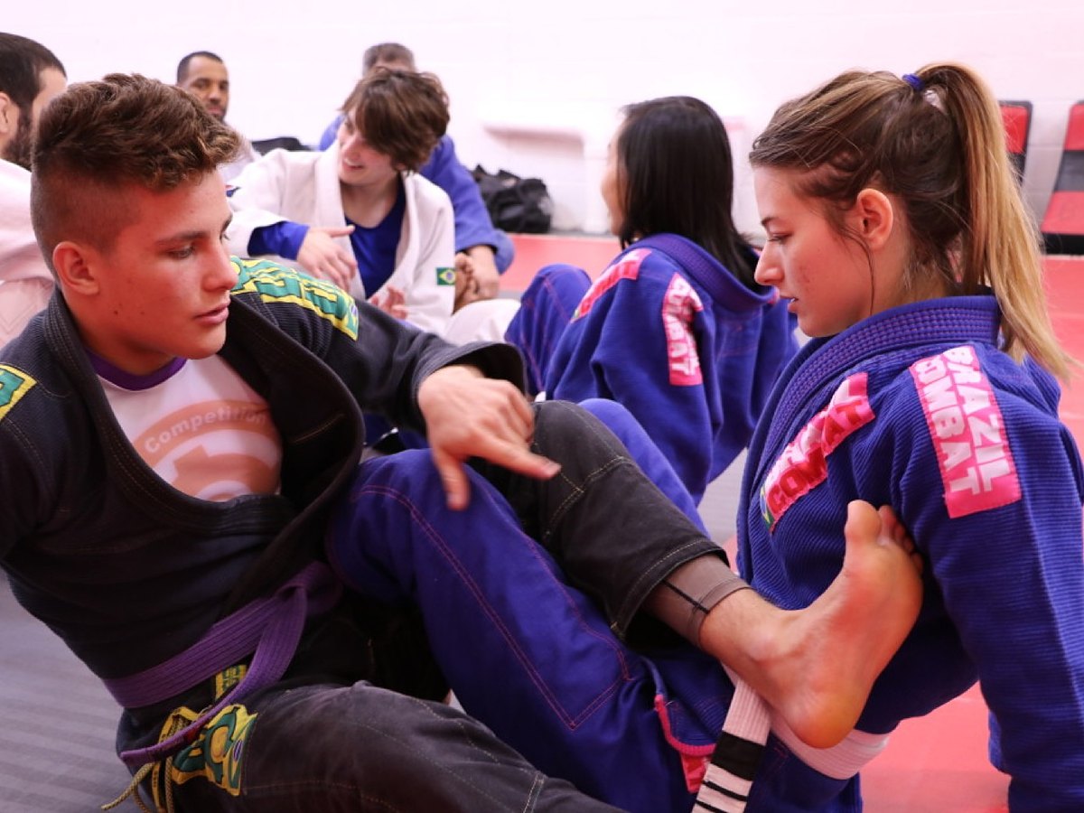 Adult Brazilian Jiu-Jitsu drilling at Baltimore Martial Arts Academy